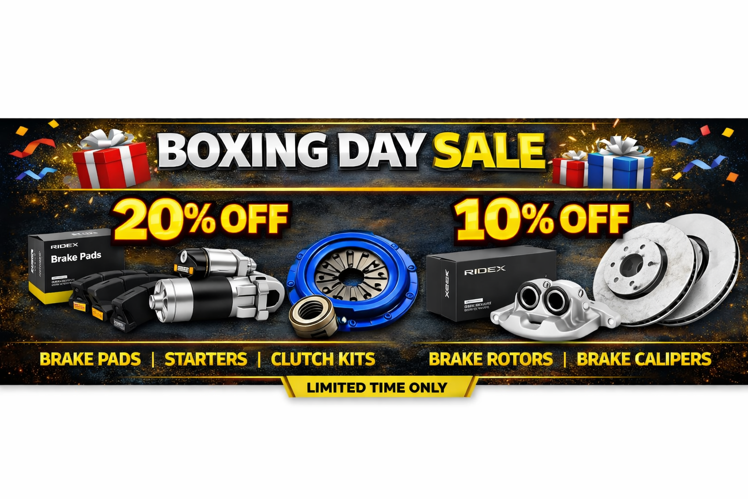 🎁 Boxing Day Sale – Big Savings on Essential Car Parts