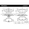 Brake pad set rear BMW 1 3 X1