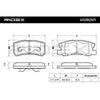 Brake pad set rear CHRYSLER SEBRING, DODGE AVENGER, MITSUBISHI ASX DELICA ENDEAVOR OUTLANDER II PAJERO II