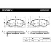 Brake pad set front HYUNDAI GENESIS GRAND SANTA, KIA BORREGO SORENTO II, SSANGYONG ACTYON SPORTS I KORANDO