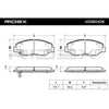 Brake pad set front HONDA ACCORD VII CR-V I CR-V II ELEMENT PILOT