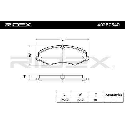 Brake pad set front LAND ROVER DISCOVERY IV RANGE ROVER III IV SPORT I