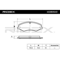 Brake pad set front FORD ASIA RANGER, MAZDA B-SERIES FIGHTER