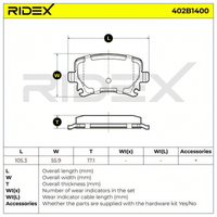 brake pad set volkswagen skoda