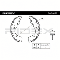 brake shoe set ford ranger