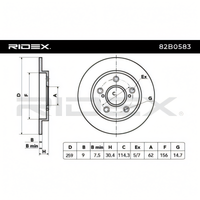 brake disc toyota corolla rear